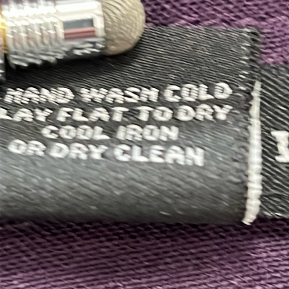 Larry Levine Purple Linen Blend Cropped Jacket Blazer Sz L 3/4 Sleeve Boxy Royal - Picture 7 of 11